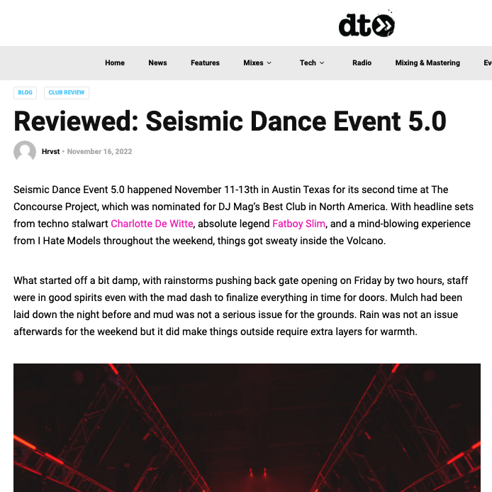 Mary Droppinz and Joswa at Seismic Dance Event 5.0